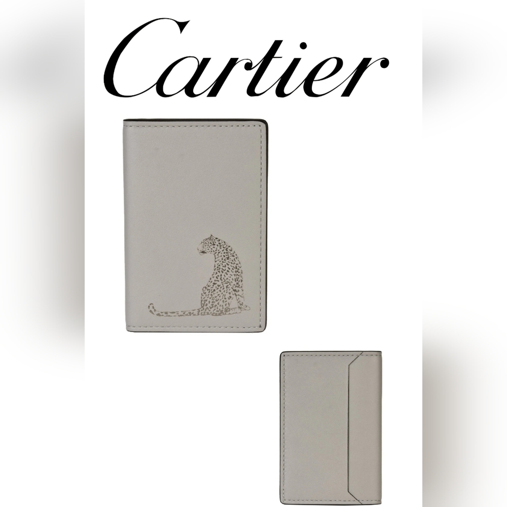 🔥💯NWOT CARTIER PANTHERE LEATHER CARD CASE UNISEX